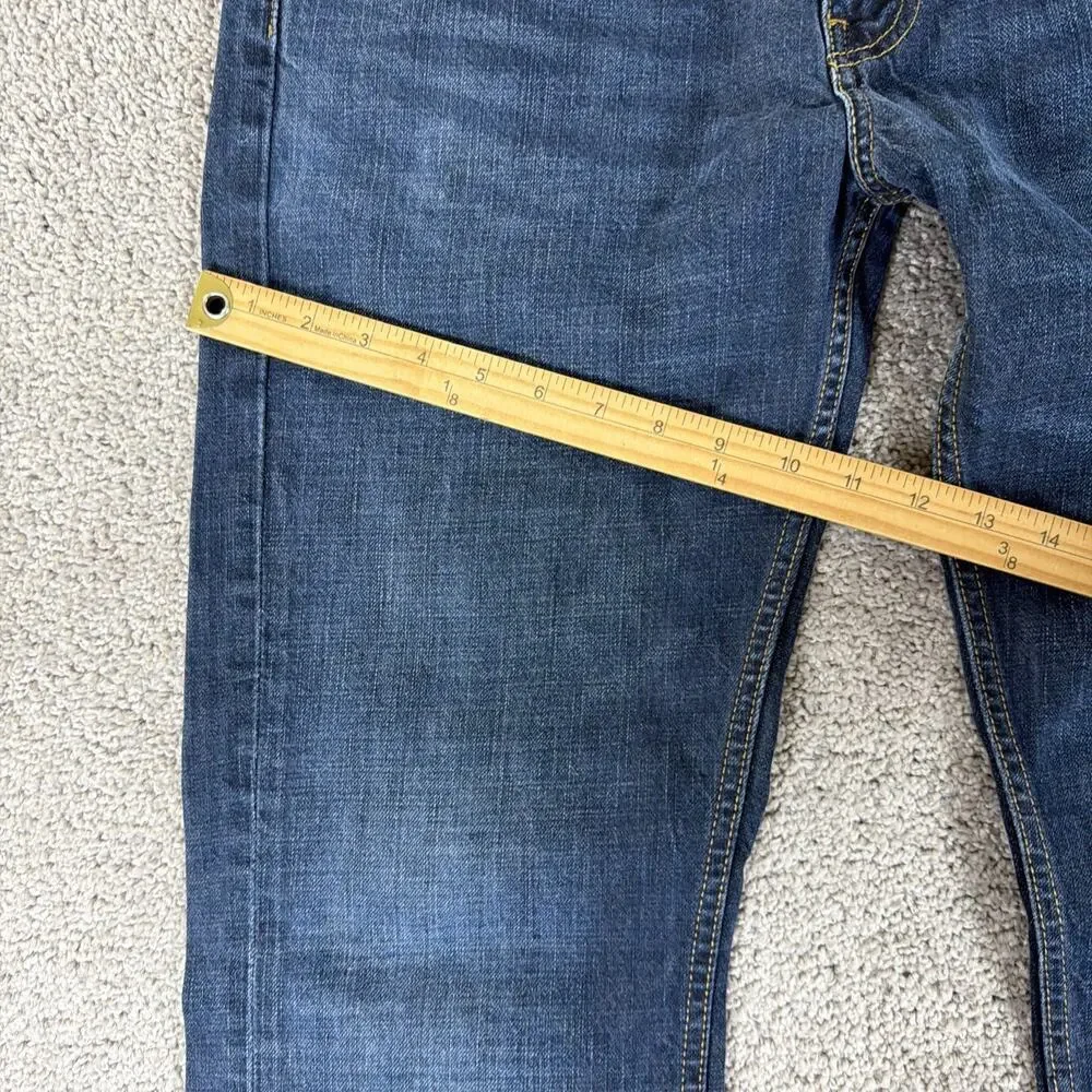 Levis 527 Jeans Men 34x34 Dark Wash Slim Bootcut Denim Western Y2K Honeycomb